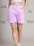 Shorts - Solid | 100% Cotton – Women | Lovely Lavender
