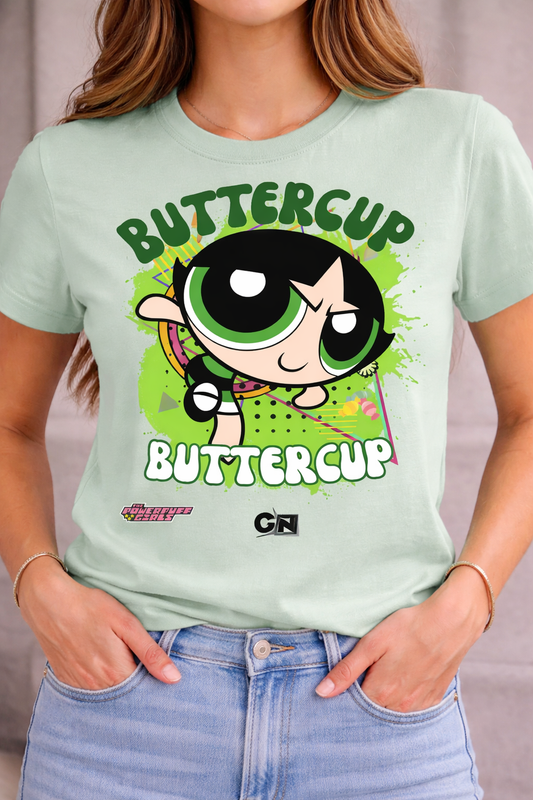 Powerpuff Girls Buttercup T-Shirt – Women |  Green