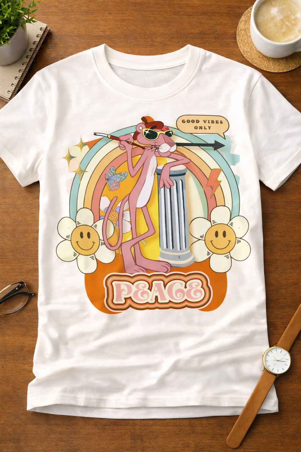 Pink Panther T-Shirt – Women |  White