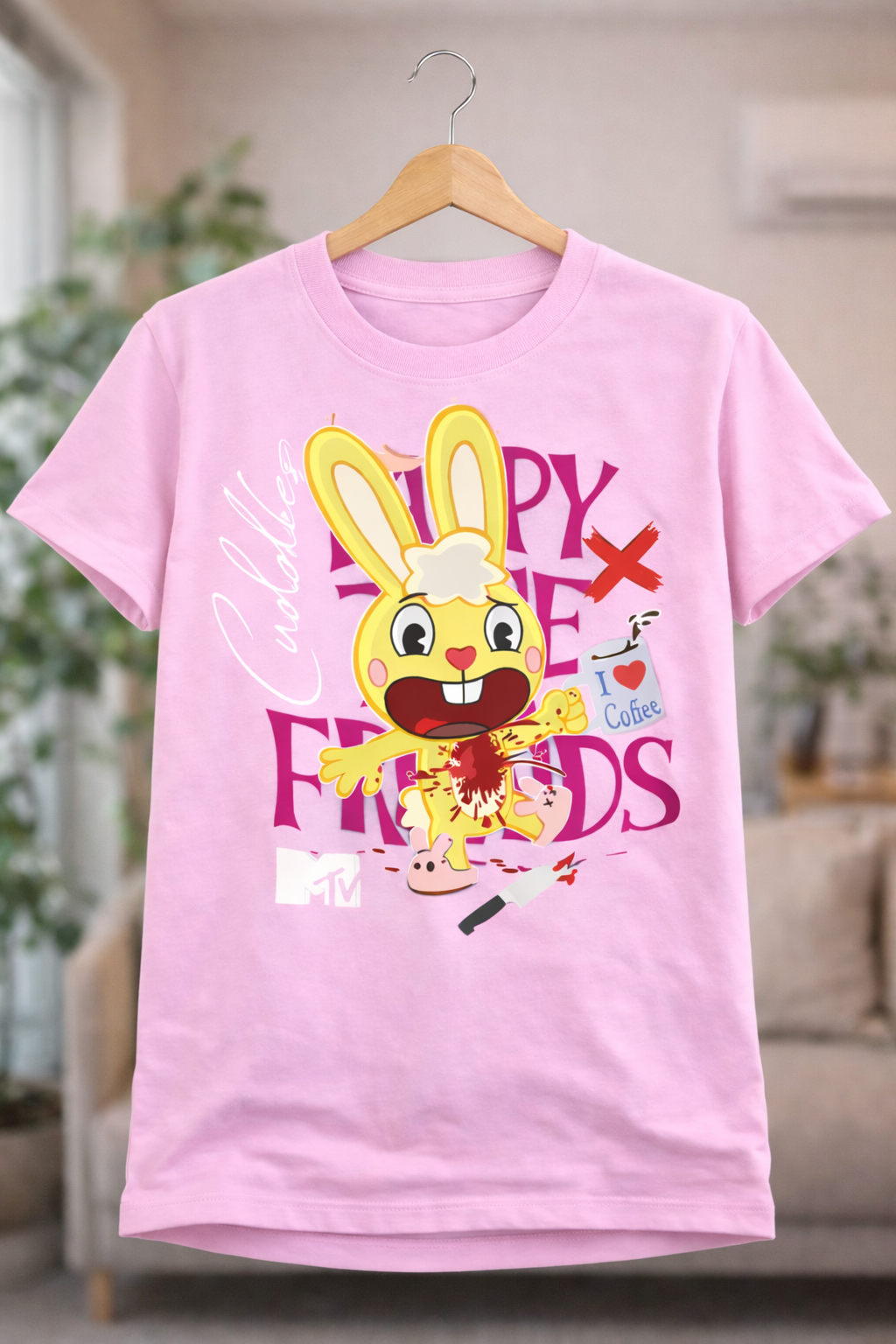 Happy & Friends – Women T-Shirt |  Pink