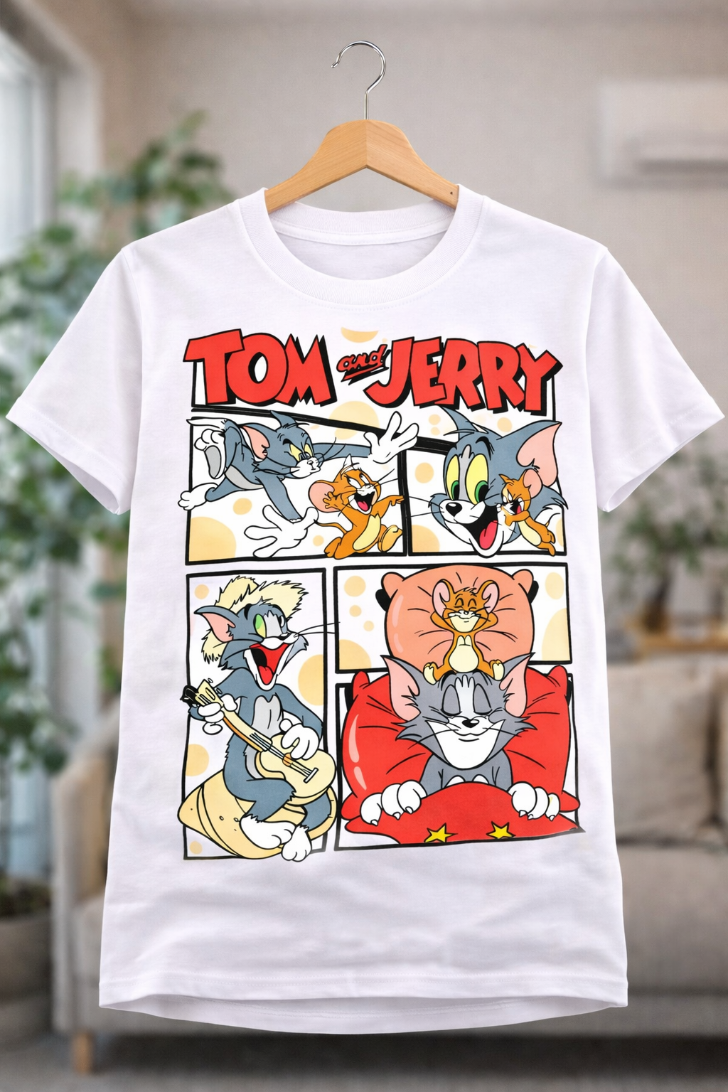 Tom & Jerry Women T-Shirt |  White