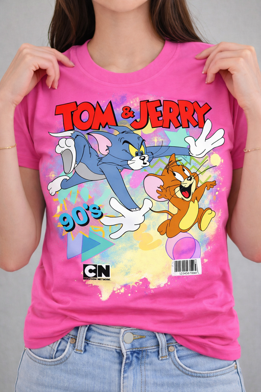 Tom & Jerry Women T-Shirt |  Pink