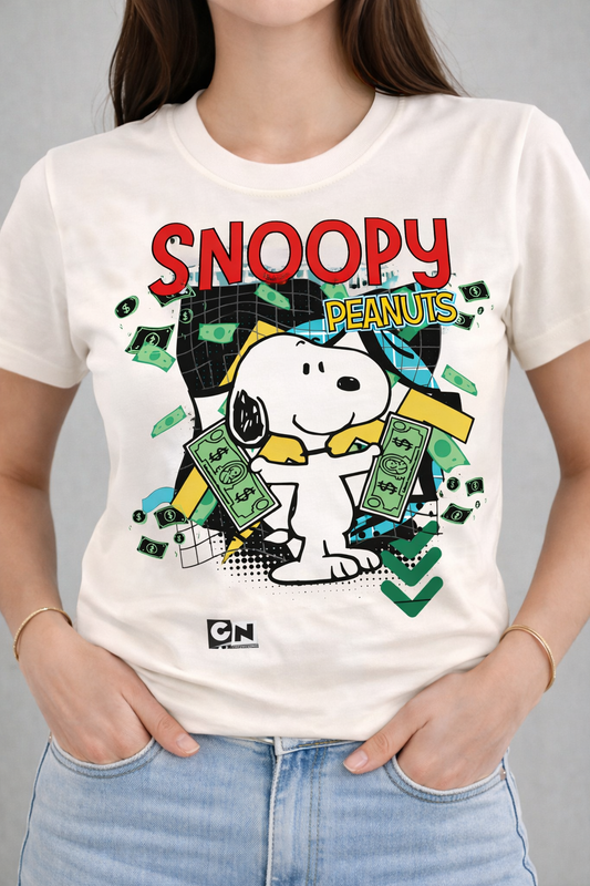 Snoopy Women T-Shirt |  Off White