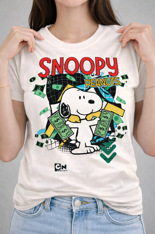 Snoopy Women T-Shirt |  Off White