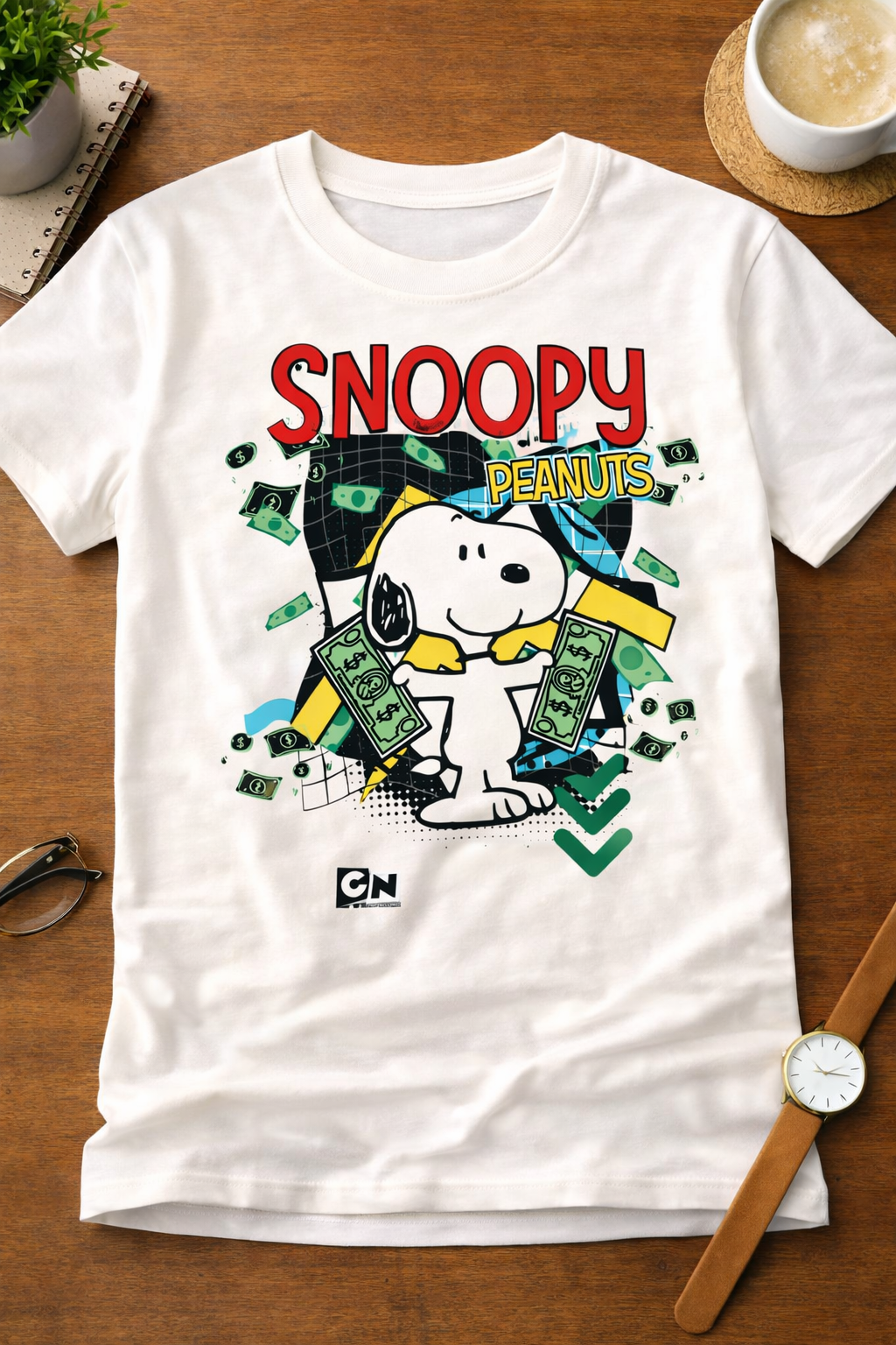 Snoopy Women T-Shirt |  Off White