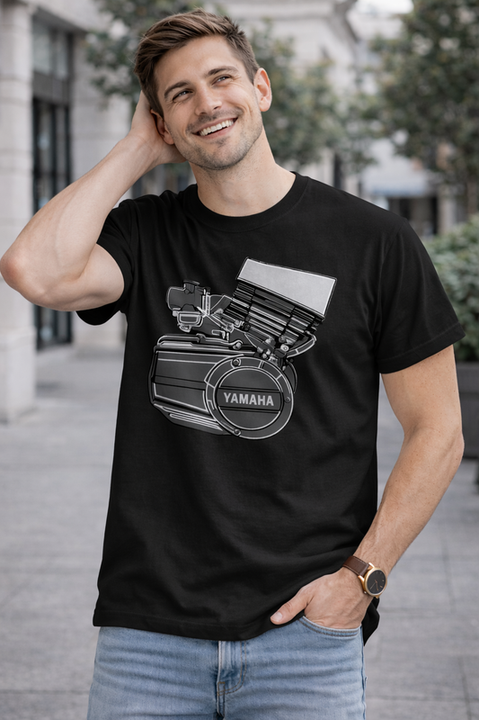 Yamaha V-Twin Unisex T-Shirt |  Black