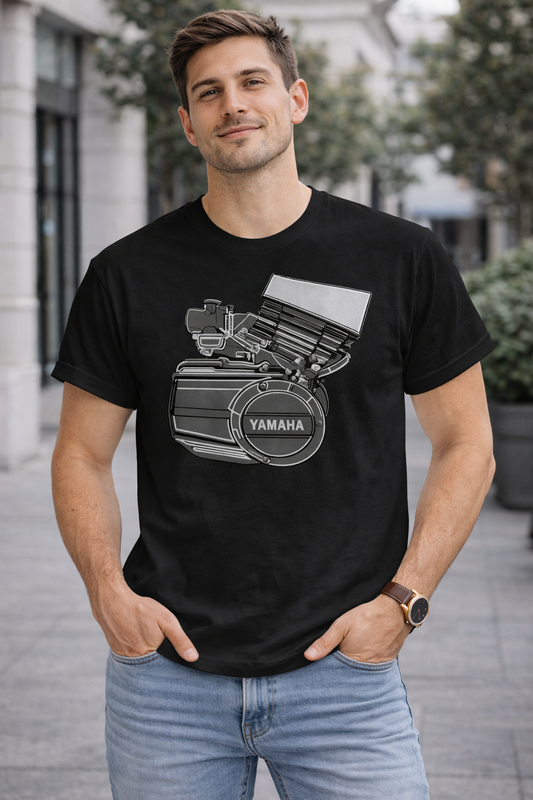 Yamaha V-Twin Unisex T-Shirt |  Black