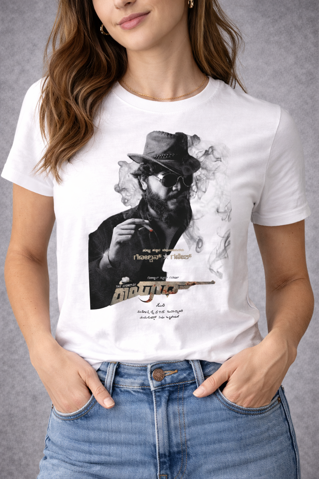 Golden Star Ganesh Unisex T-Shirt |  White