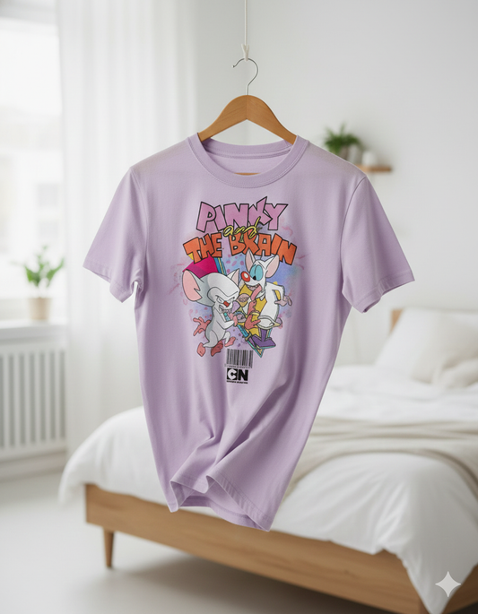 Pinky & The Brain Women T-Shirt |  Pink