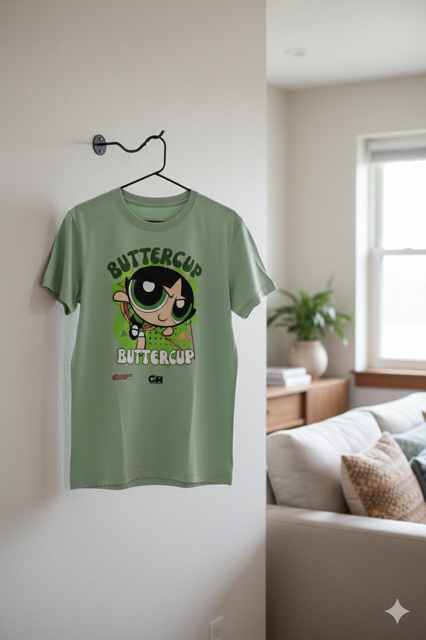 Powerpuff Girls Buttercup T-Shirt – Women |  Green