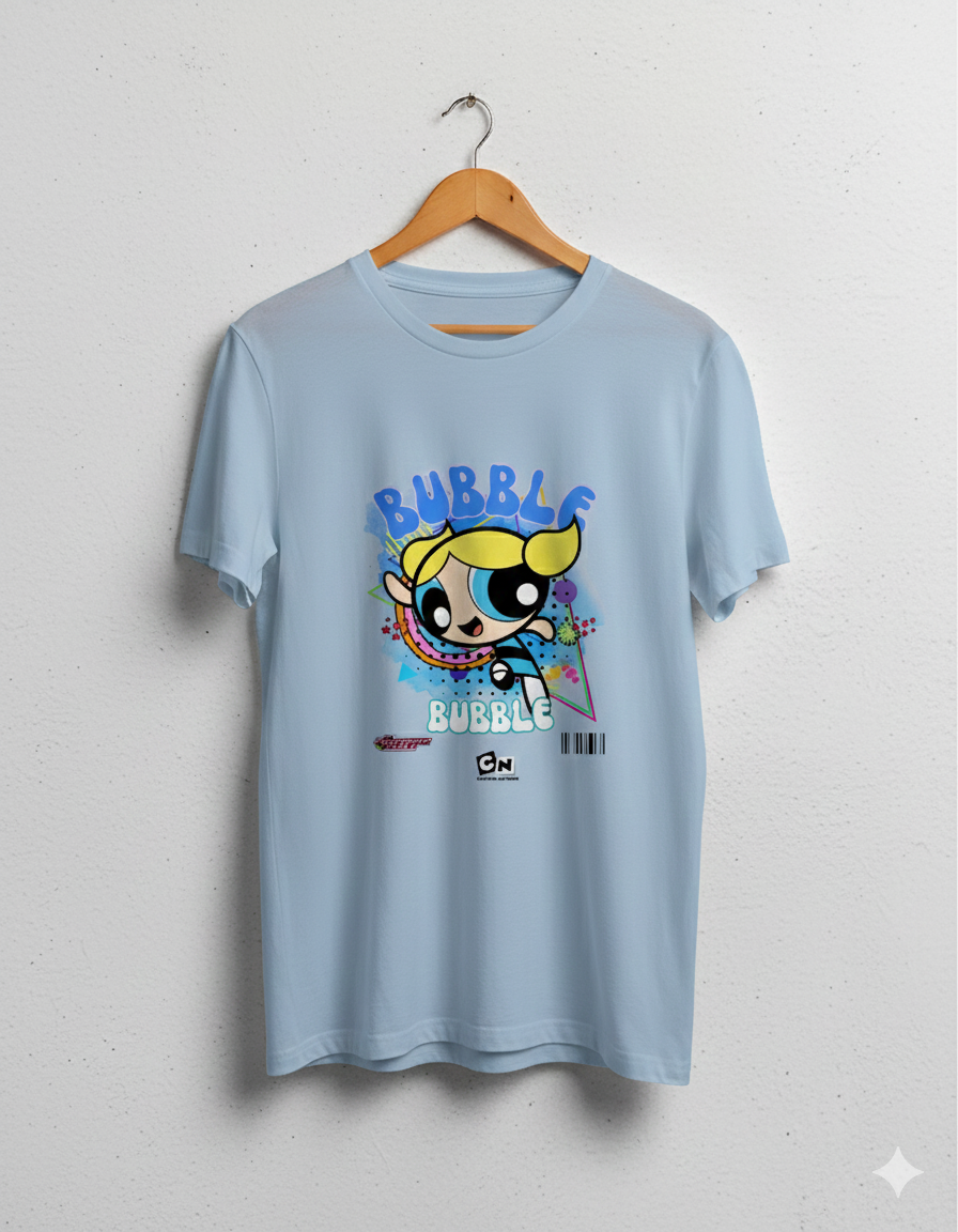 Powerpuff Girls Bubbles T-Shirt – Women |  Blue