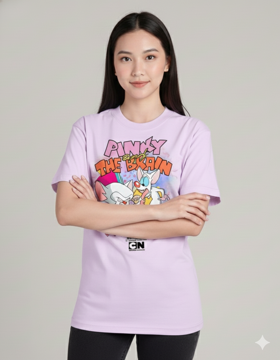 Pinky & The Brain Women T-Shirt |  Pink