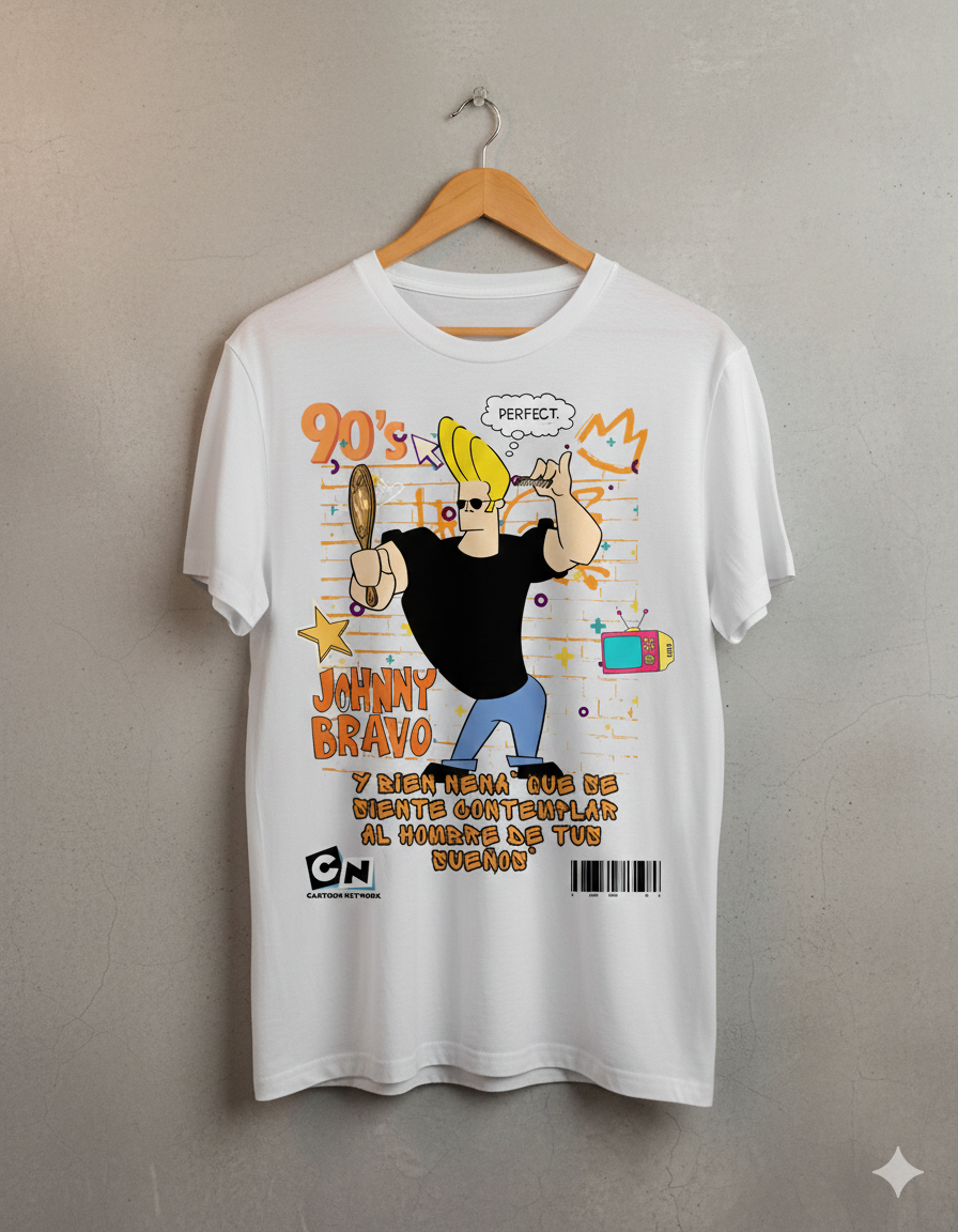 Johnny Brave T-Shirt – Men | Moon White