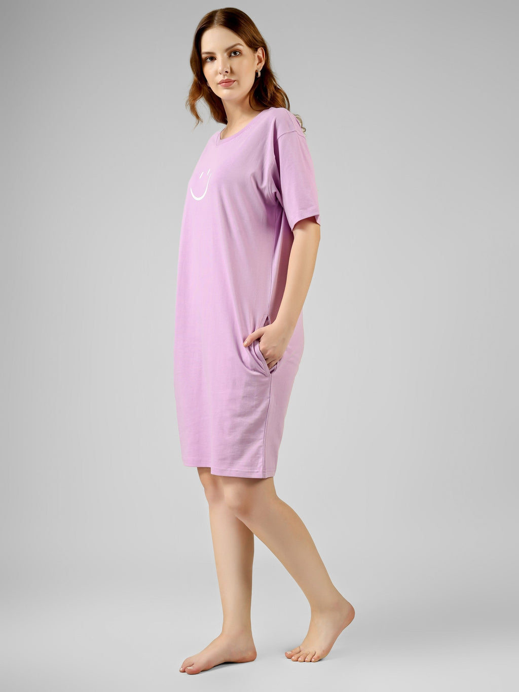 T-Shirt Dress | 100% Cotton – Women | Lovely Lavender
