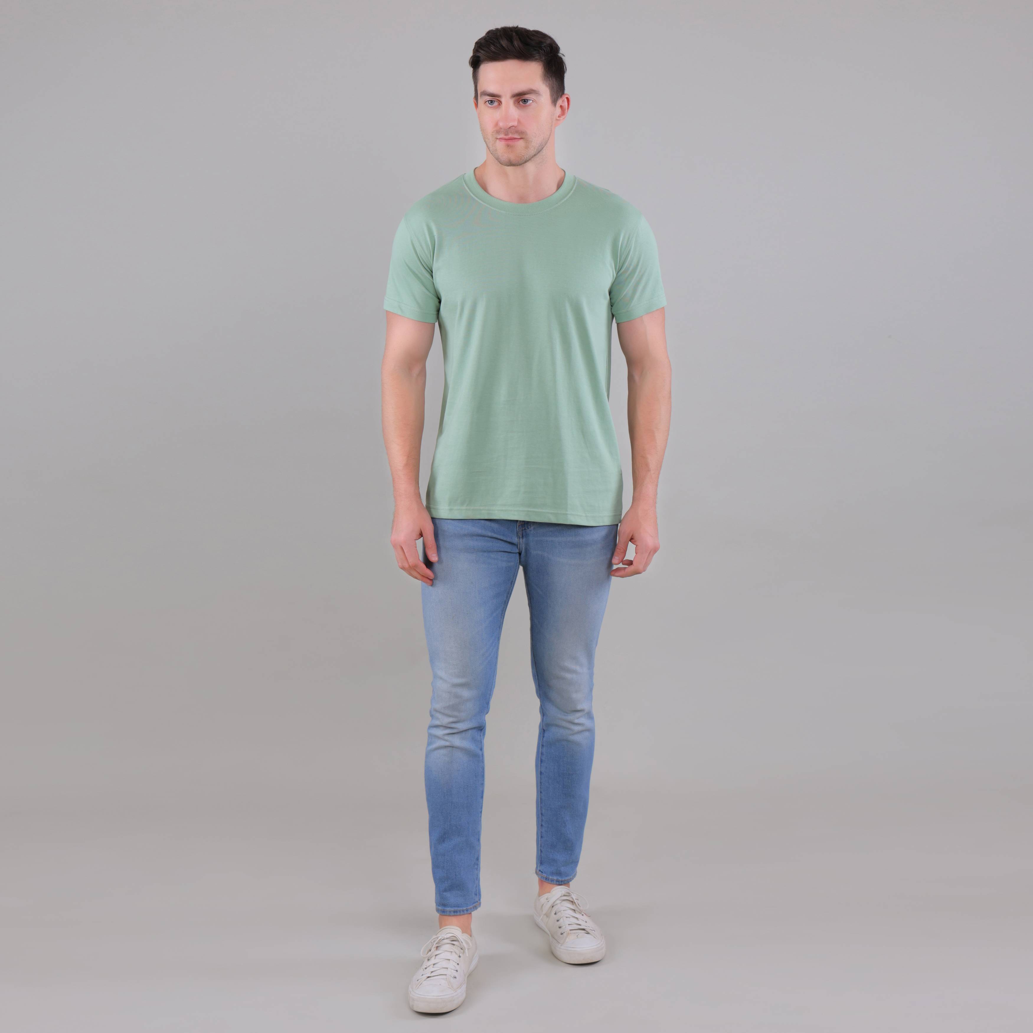 100% Cotton Solid T-Shirt – Men | Multiple Color & Sizes