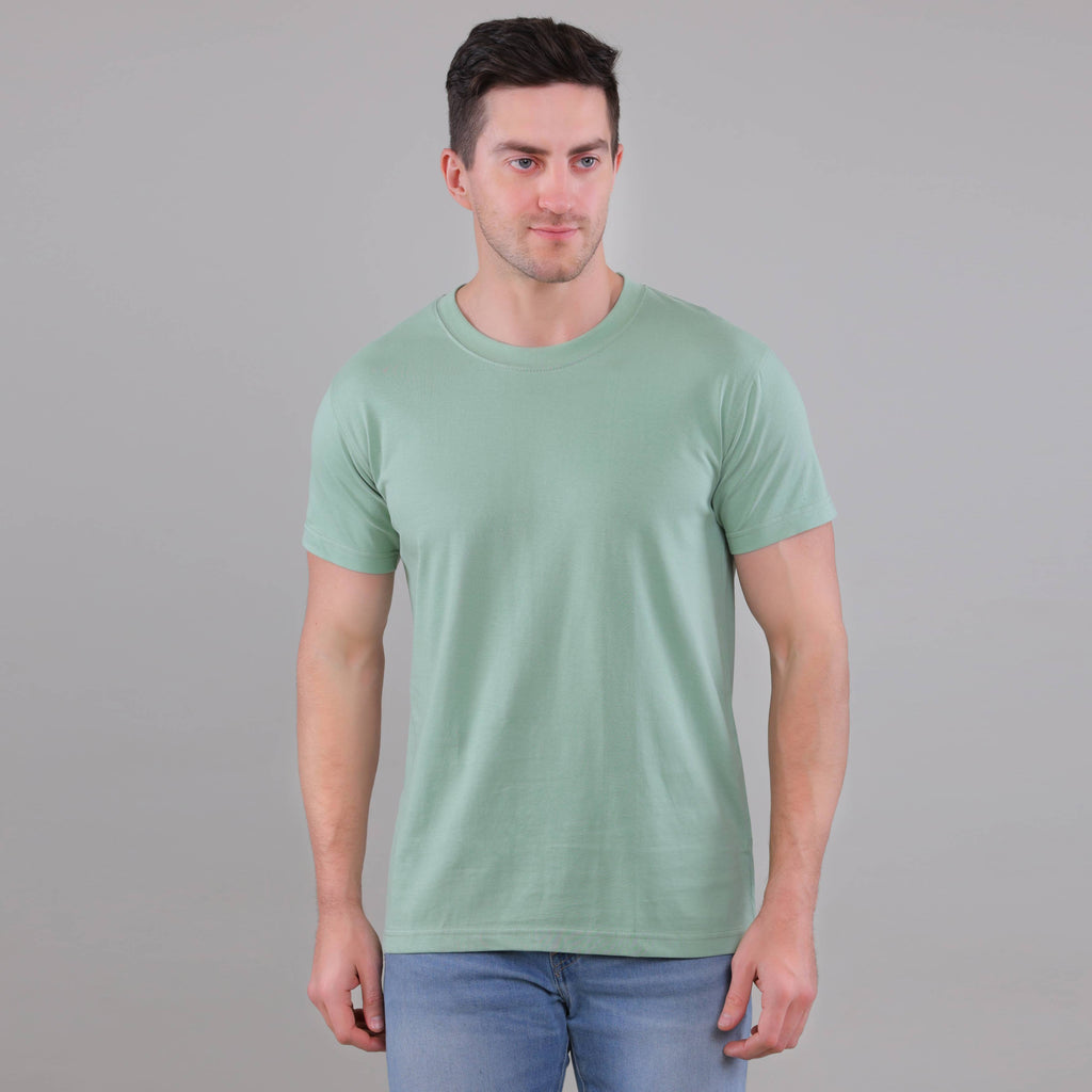 100% Cotton Solid T-Shirt – Men | Oliver Green