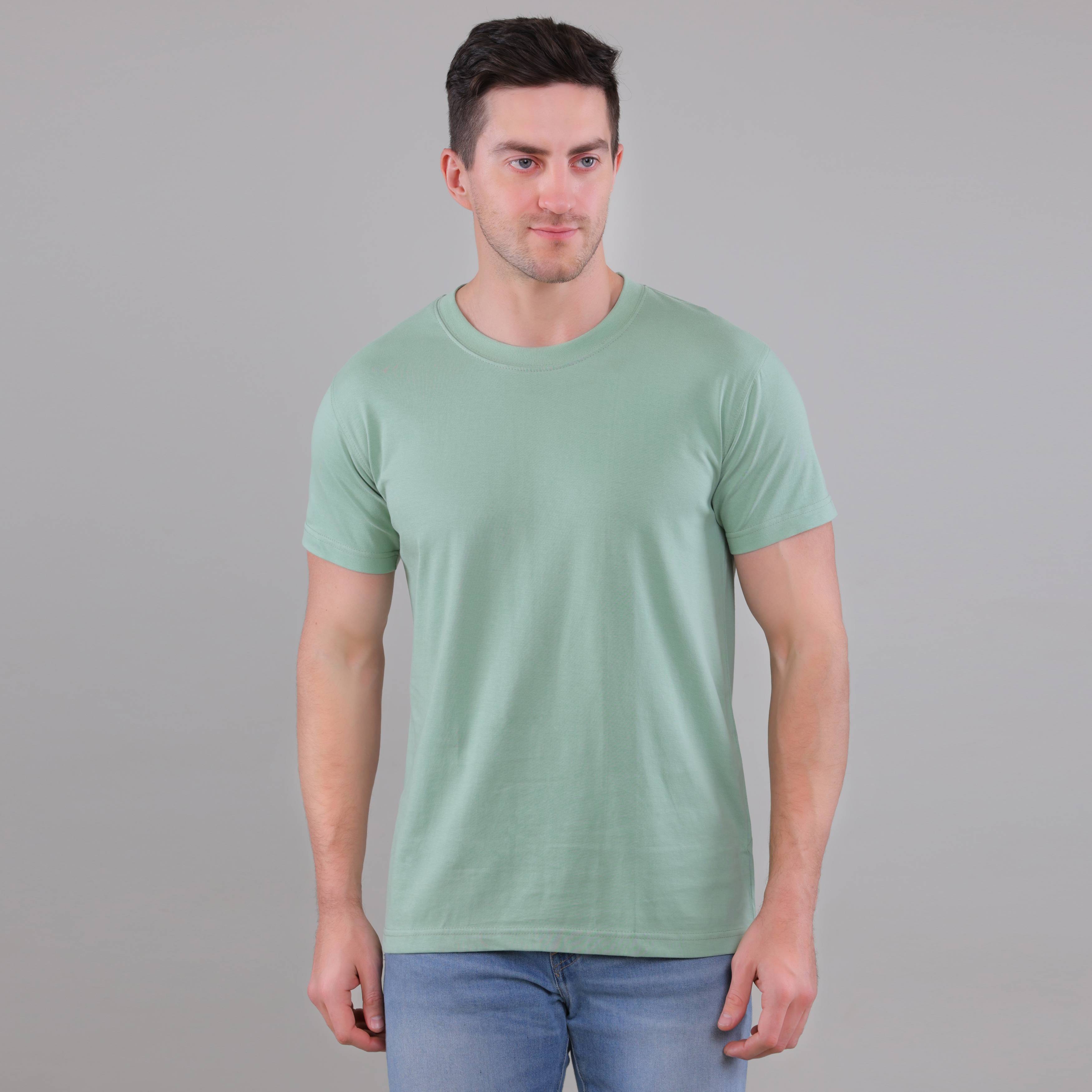 100% Cotton Solid T-Shirt – Men | Oliver Green