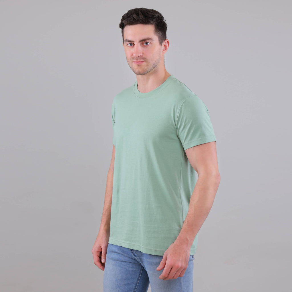 100% Cotton Solid T-Shirt – Men | Oliver Green