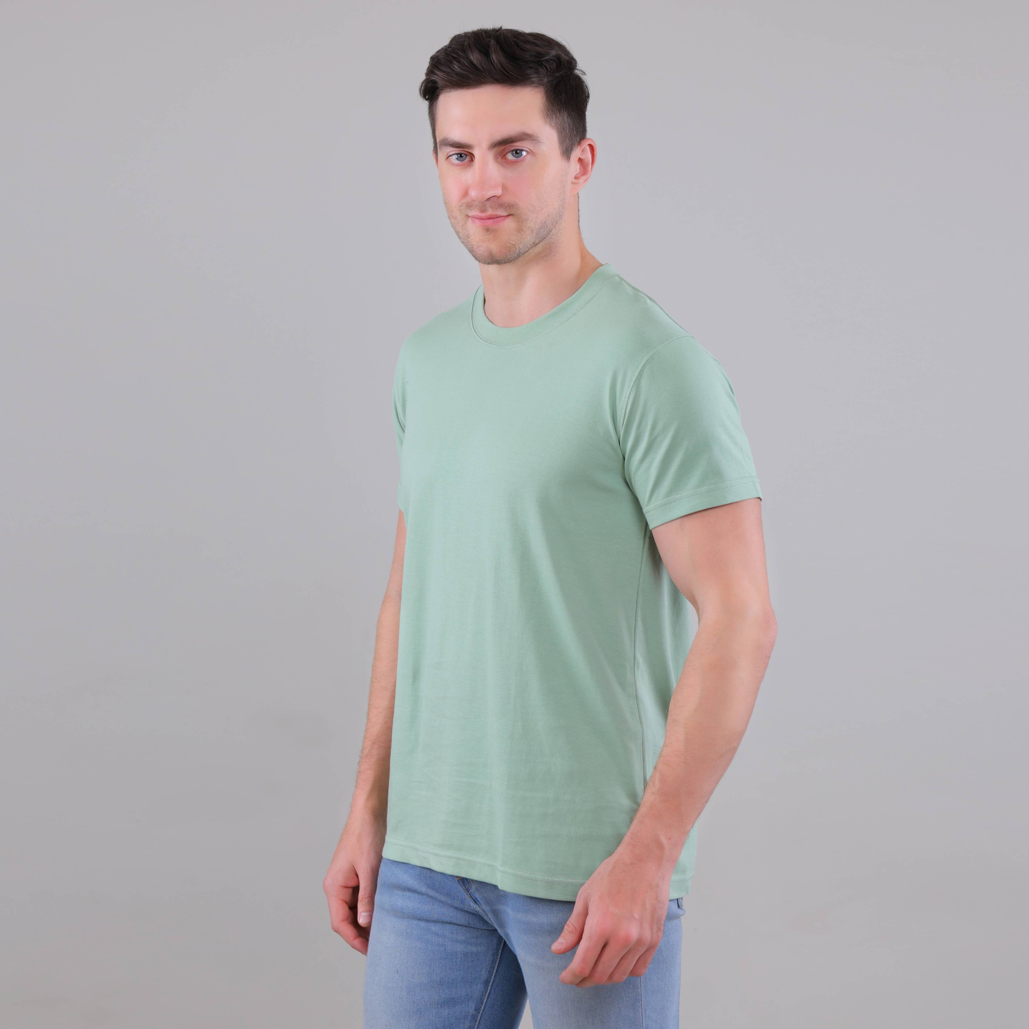 100% Cotton Solid T-Shirt – Men | Multiple Color & Sizes