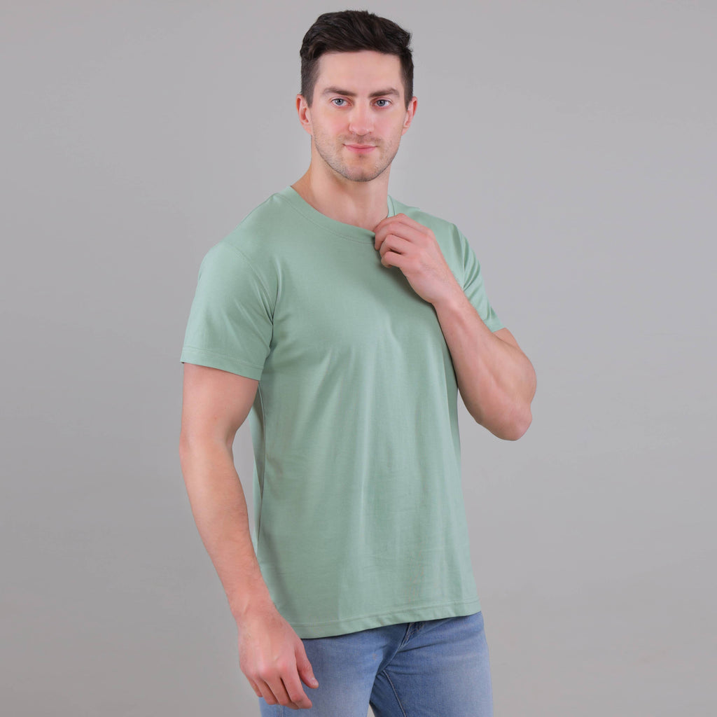 100% Cotton Solid T-Shirt – Men | Oliver Green