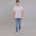 100% Cotton Solid T-Shirt – Men | Moon White