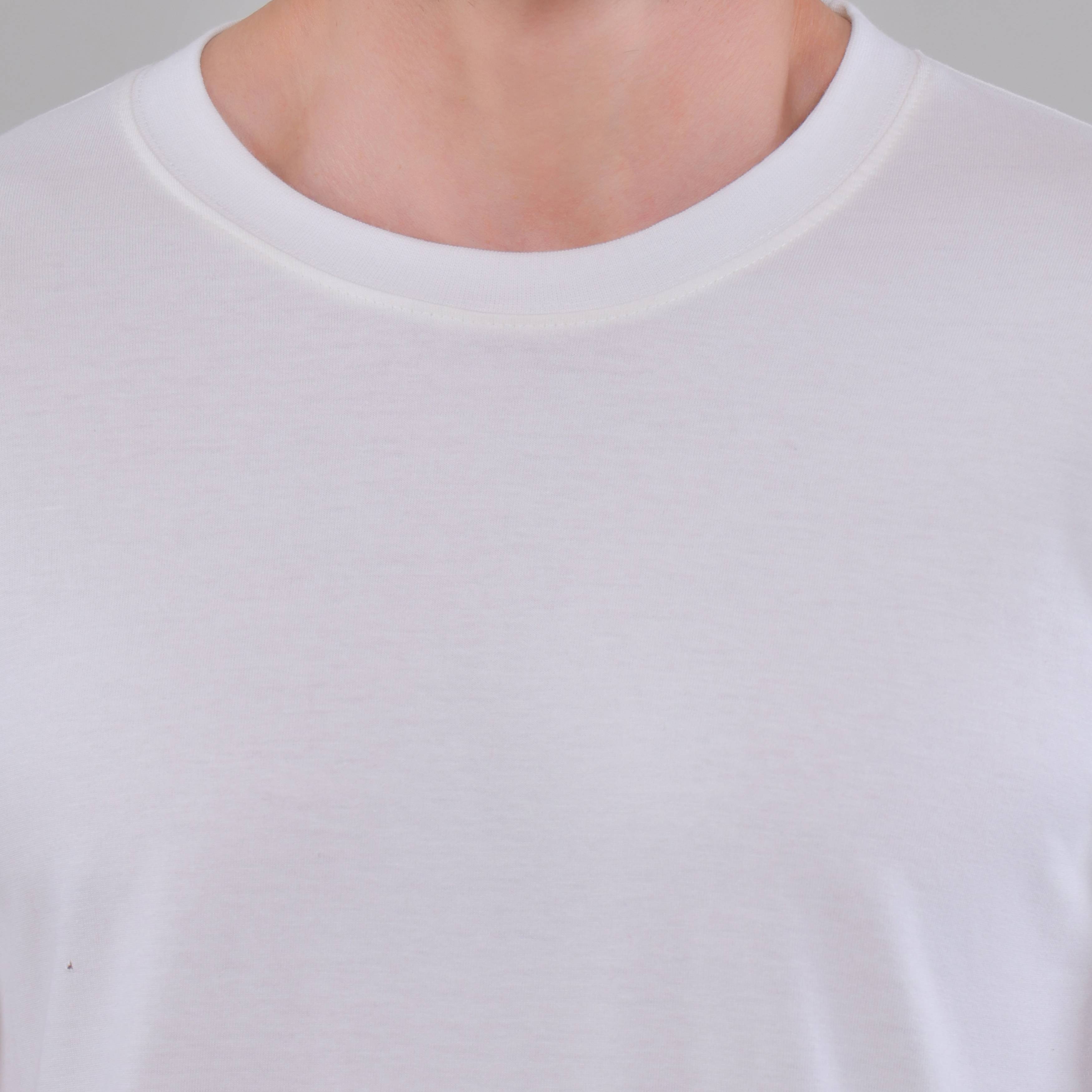 100% Cotton Solid T-Shirt – Men | Moon White