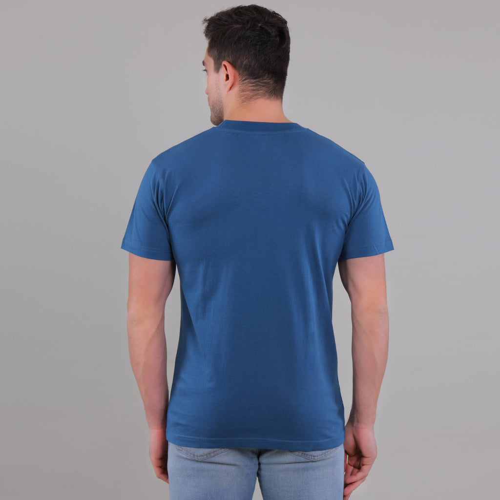 100% Cotton Solid T-Shirt – Men | Tasty Teal