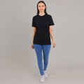 100% Cotton Solid T-Shirt – Women | Midnight Black