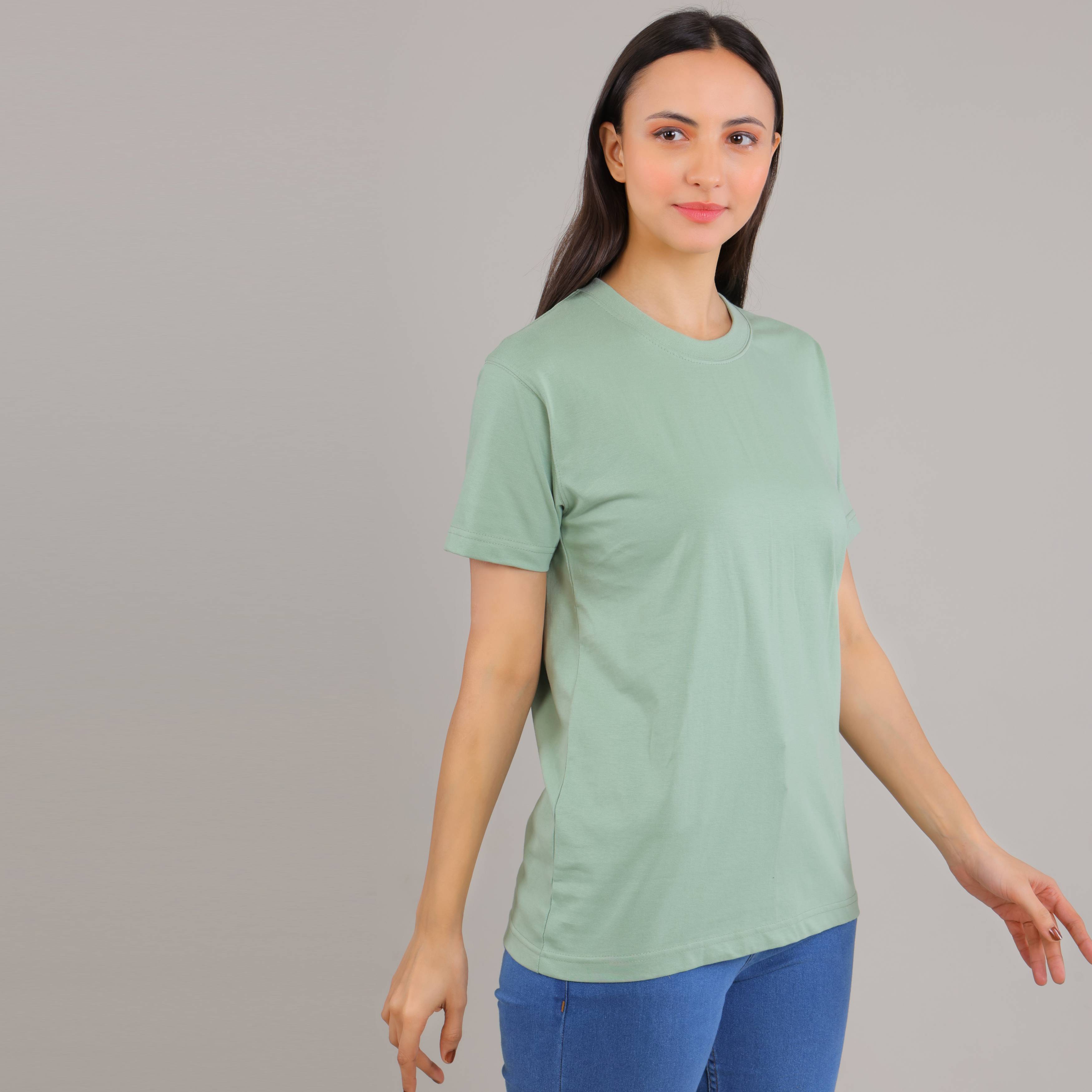 100% Cotton Solid T-Shirt – Women | Oliver Green