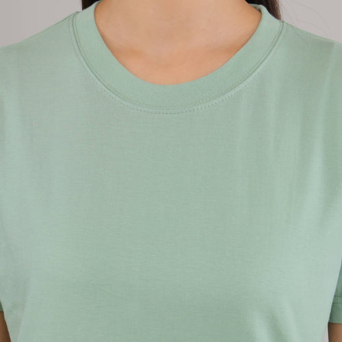 100% Cotton Solid T-Shirt – Women | Oliver Green