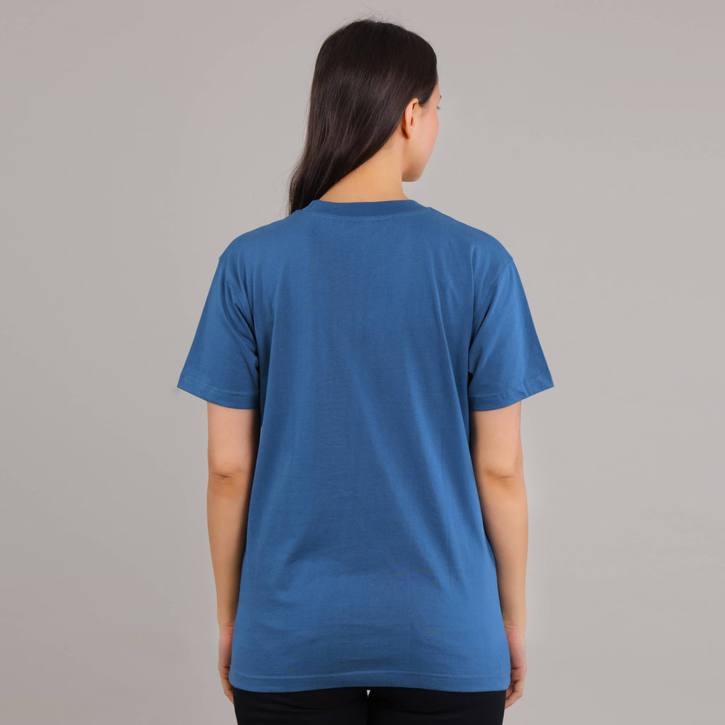 100% Cotton Solid T-Shirt – Women | Tasty Teal