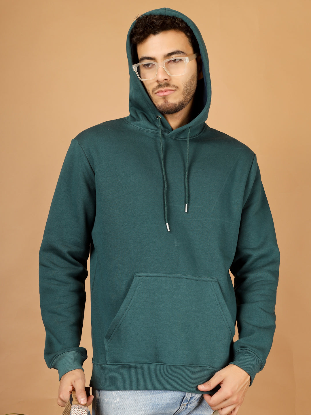 Solid Winter Hoodie – Men | Warm & Stylish Pullover Sweatshirt