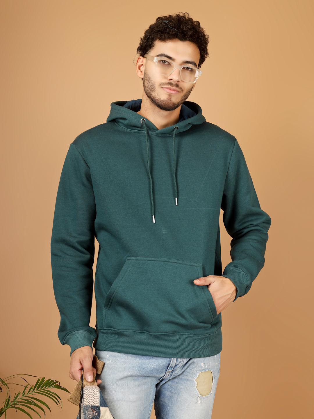 Solid Winter Hoodie – Men | Warm & Stylish Pullover Sweatshirt