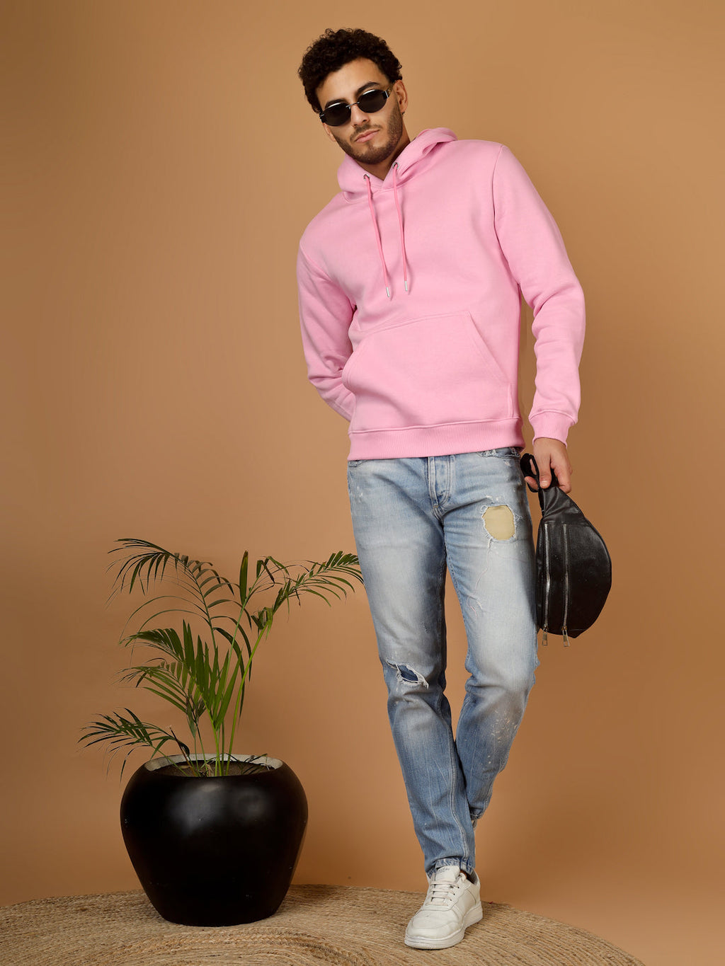 Solid Winter Hoodie – Men | Warm & Stylish Pullover Sweatshirt