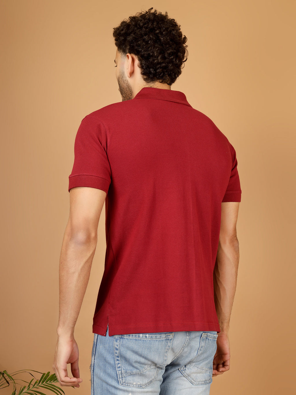 Polo T-Shirt – Men | Moody Maroon | Casual & Smart Collared Tees