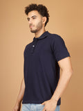 Polo T-Shirt – Men | Navy Blue | Casual & Smart Collared Tees
