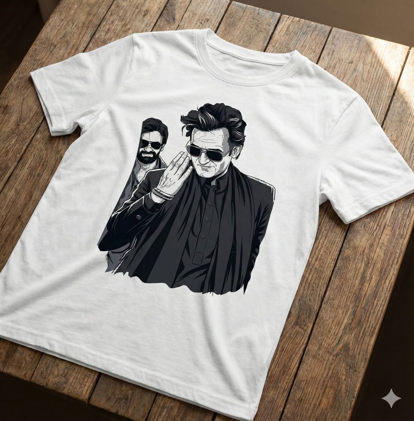 Rehman Dakait T-Shirt | Dhurandhar T-Shirt – Men & Women | Moon White