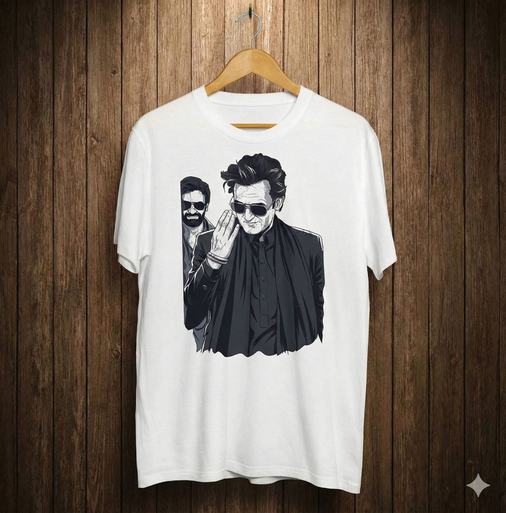Rehman Dakait T-Shirt | Dhurandhar T-Shirt – Men & Women | Moon White