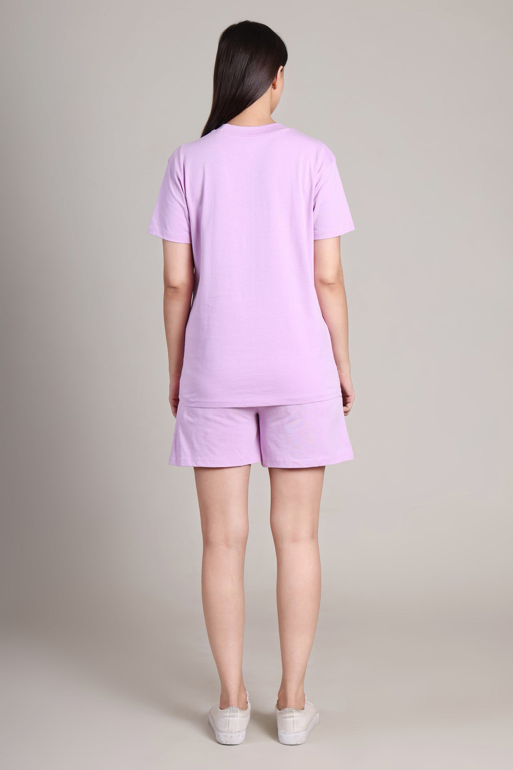 Regular Co-ord Set-Solid | 100% Cotton – Women | Lovely Lavender
