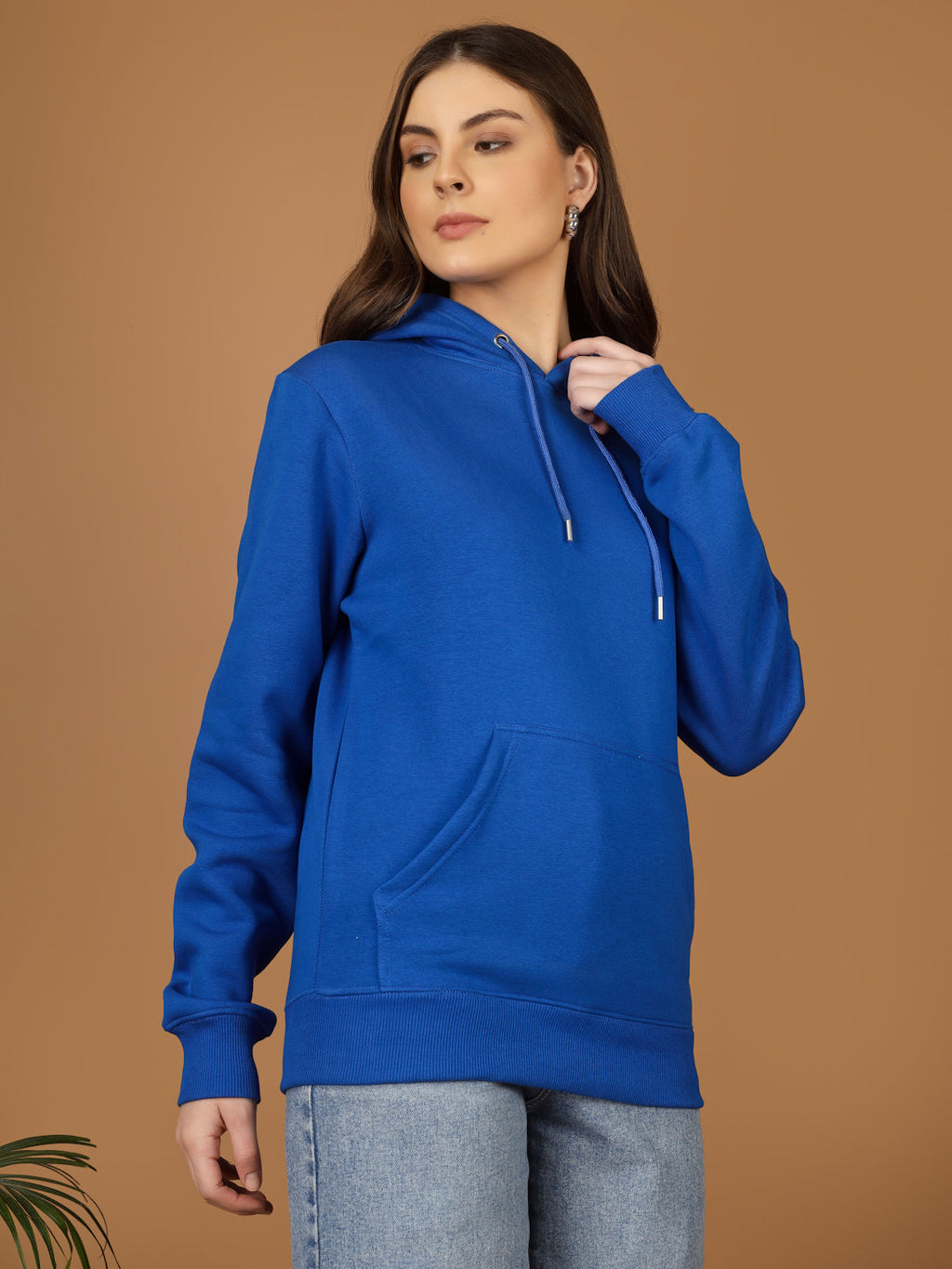 Solid Winter Hoodie – Women | Warm & Stylish Pullover Sweatshirt