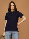 Polo T-Shirt – Women | Navy Blue | Casual & Smart Collared Tees