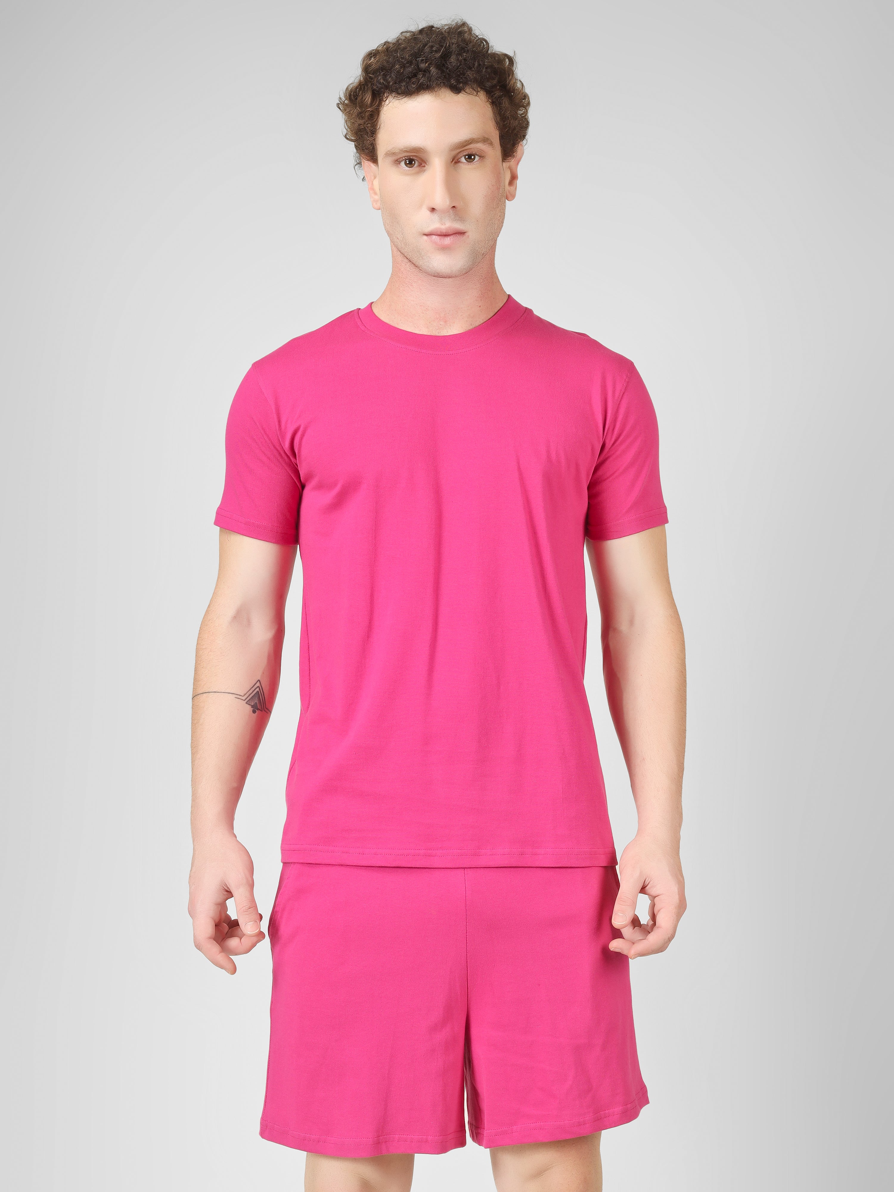 Solid Coord Set – Men | Pretty Pink