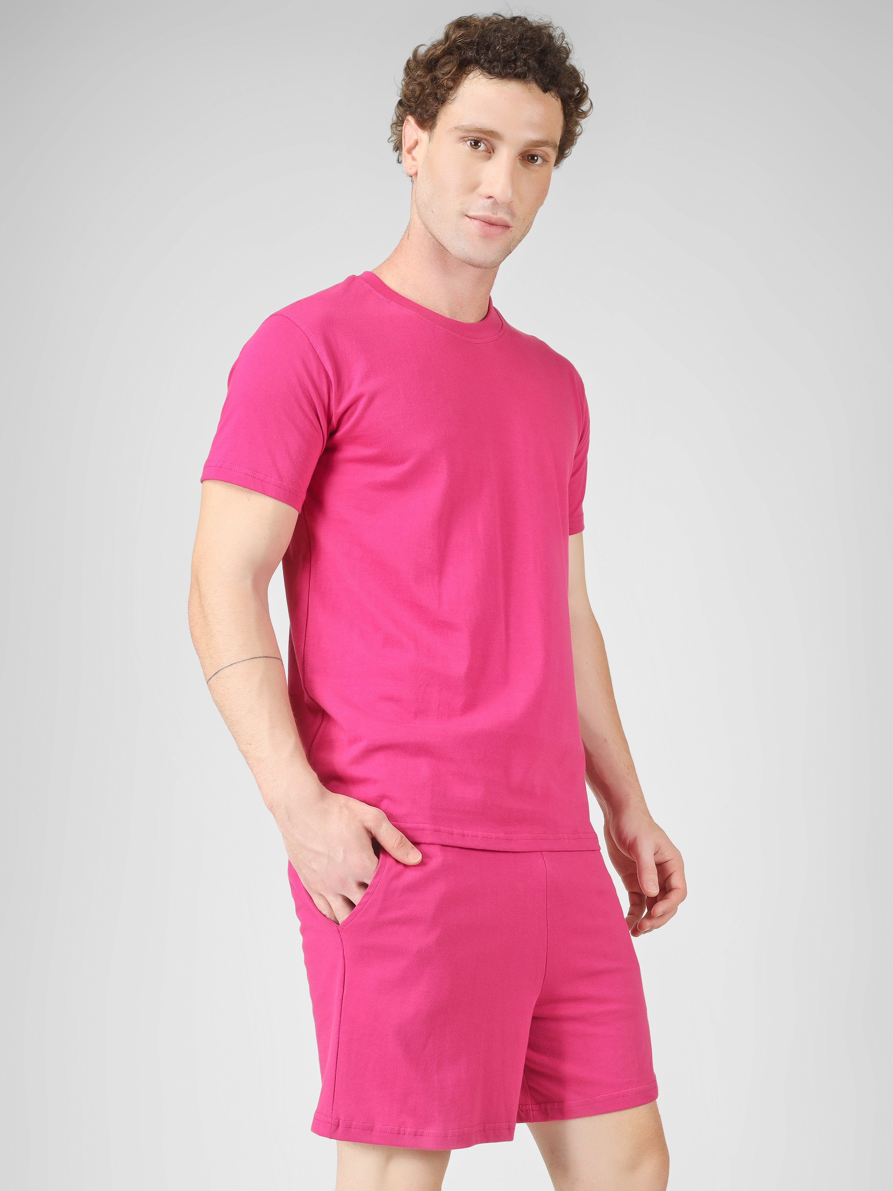 Solid Coord Set – Men | Pretty Pink