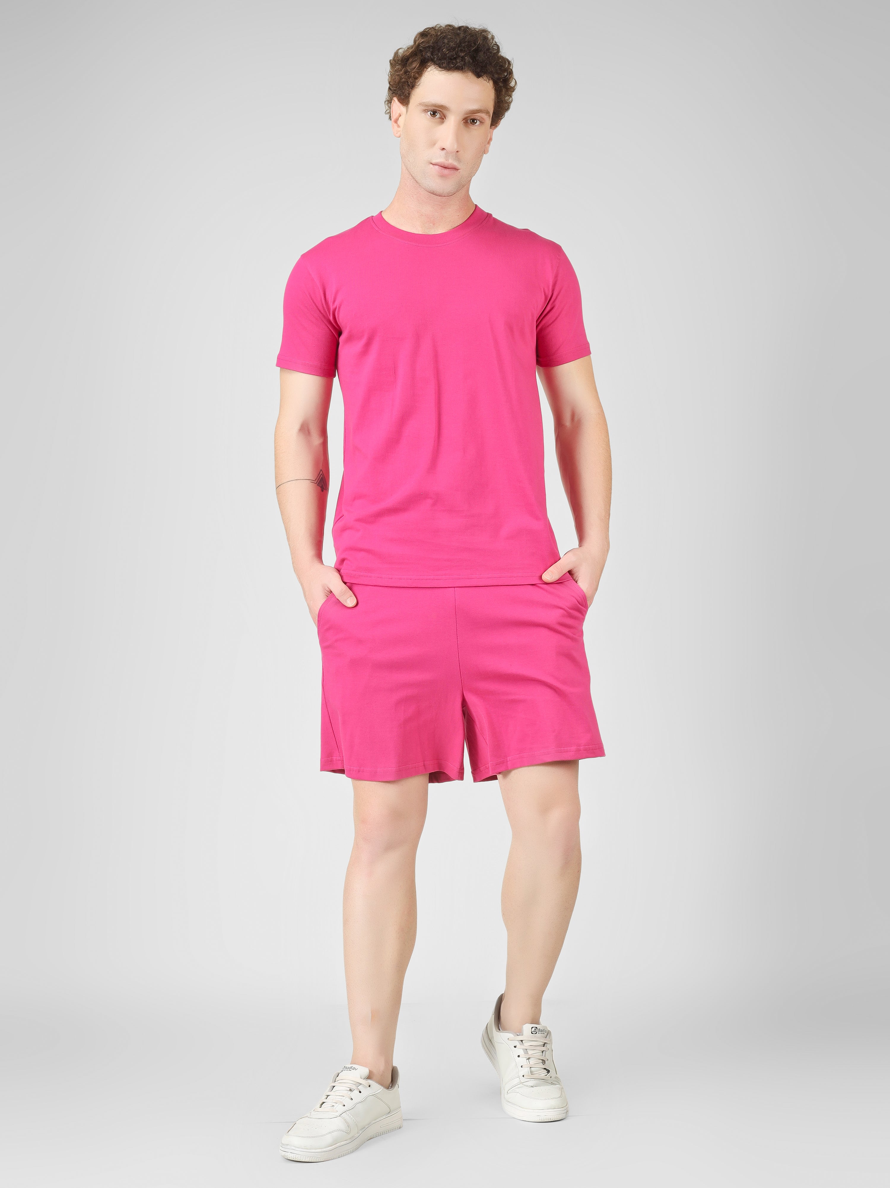 Solid Coord Set – Men | Pretty Pink