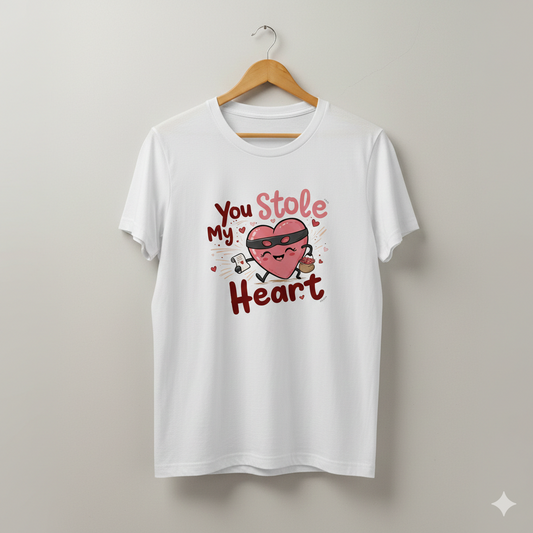 You Stole My Heart Unisex T-Shirt |  White
