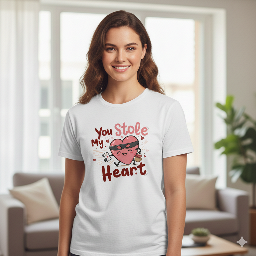 You Stole My Heart Unisex T-Shirt |  White
