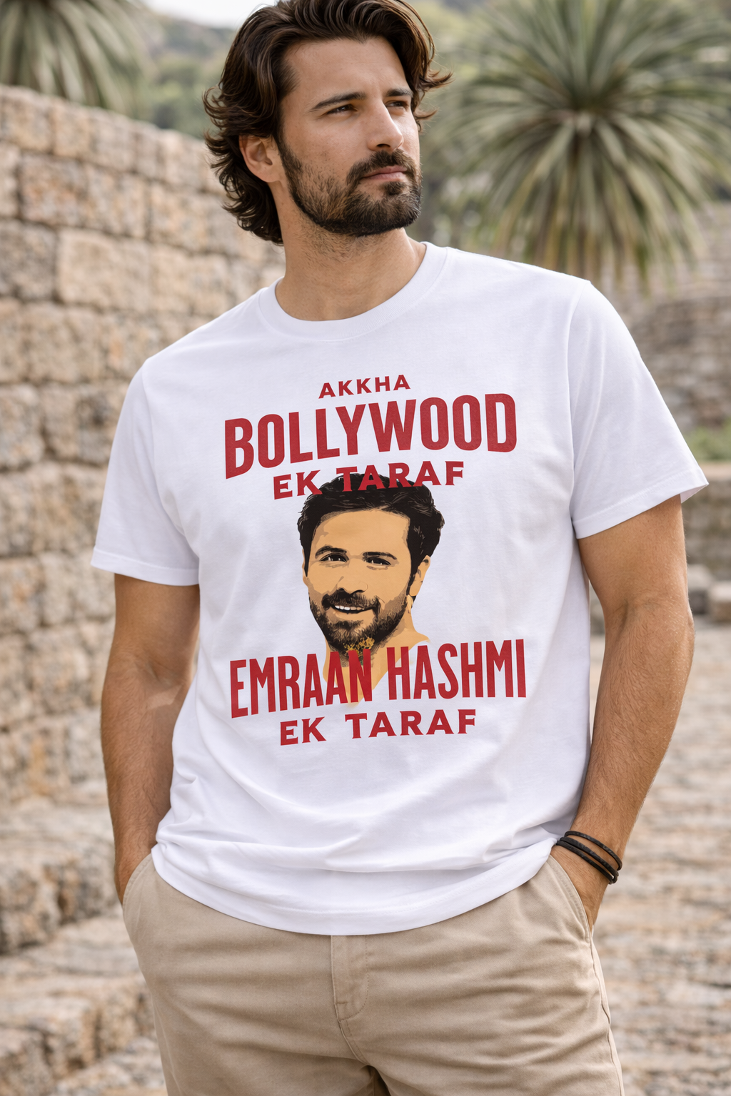 Emraan Hashmi T-Shirt – Men & Women | White