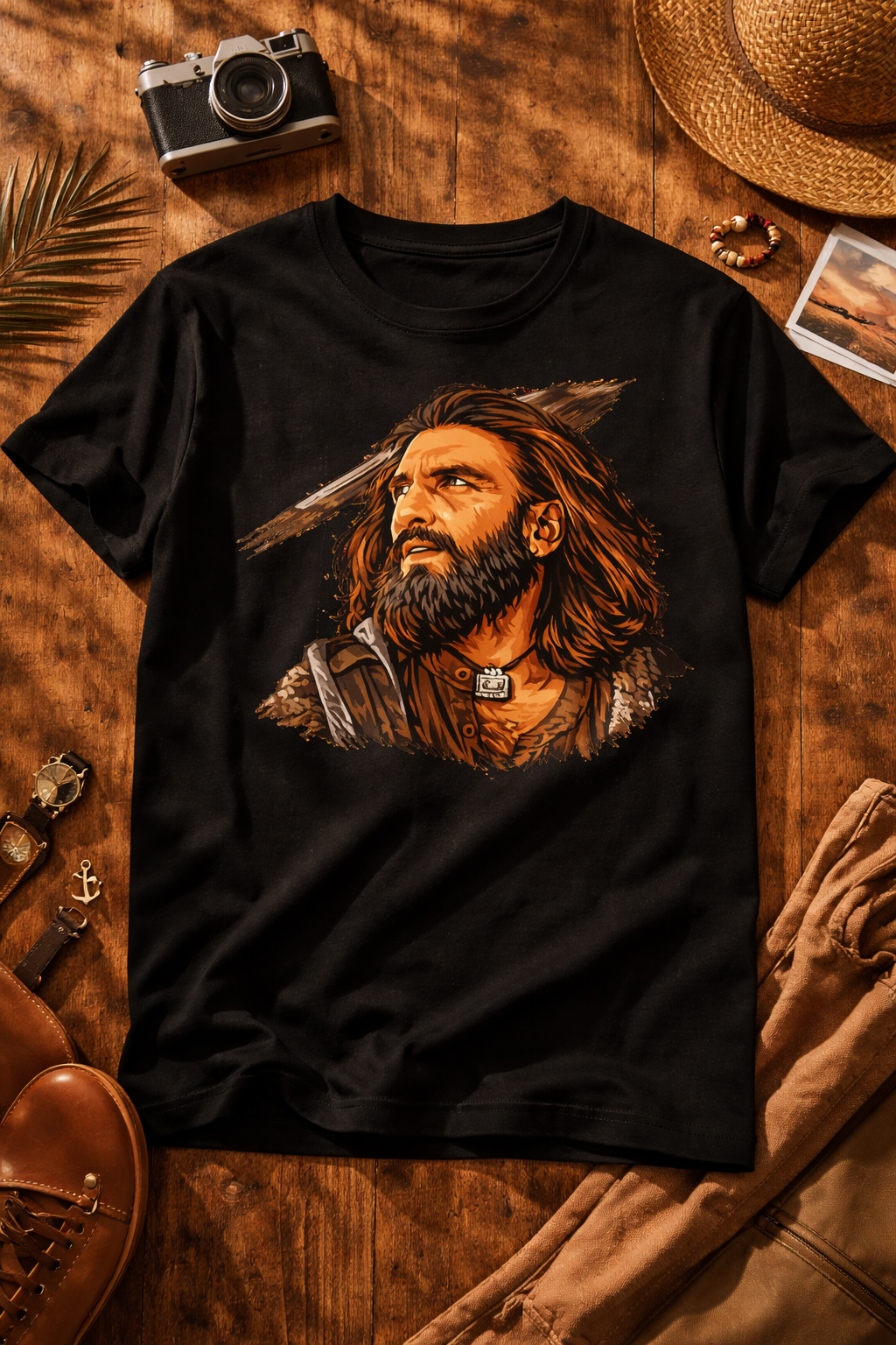 Hamza Ali Mazari T-Shirt | Dhurandhar T-Shirt  – Men & Women | Black