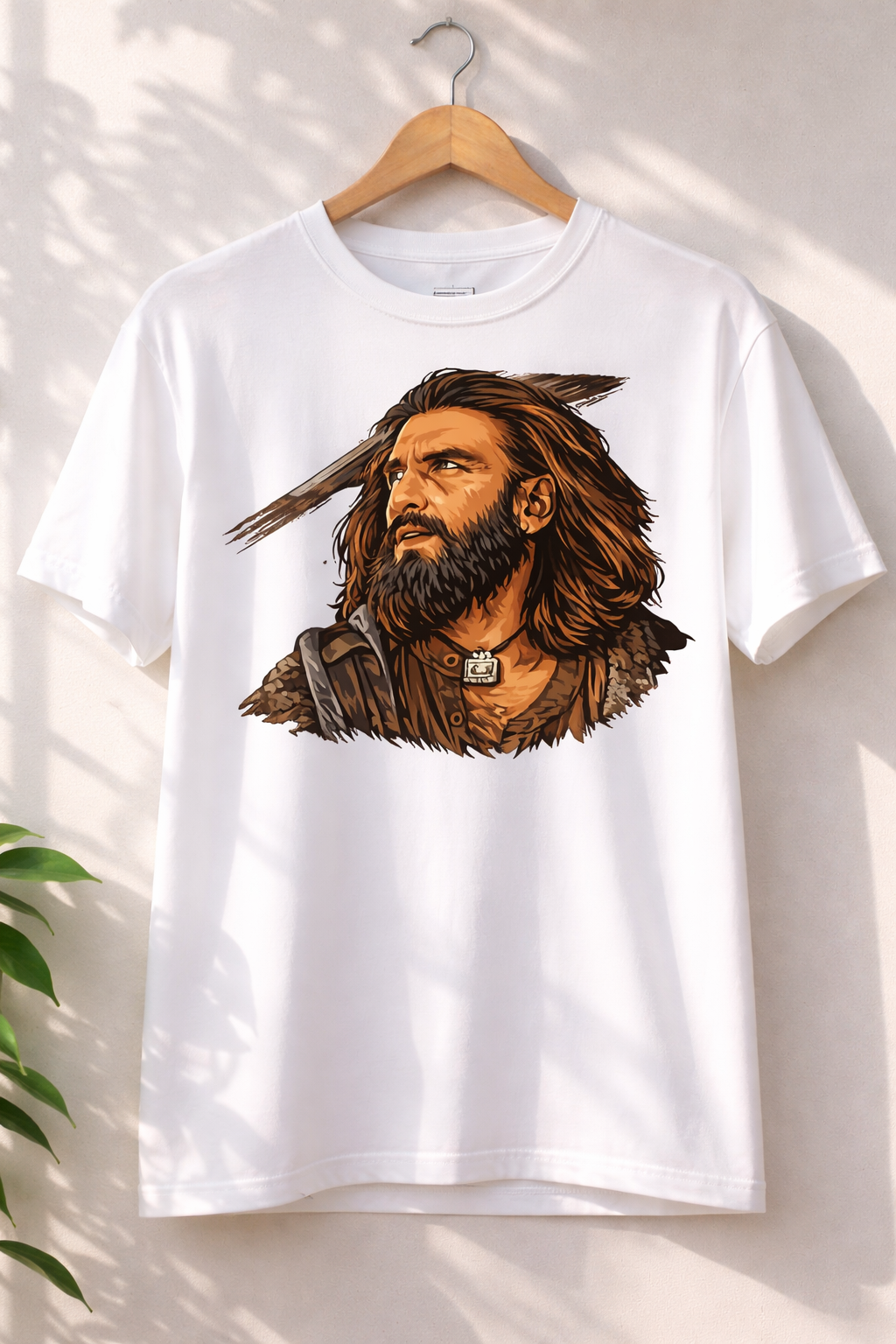 Hamza Ali Mazari T-Shirt | Dhurandhar T-Shirt – Men & Women | Moon White